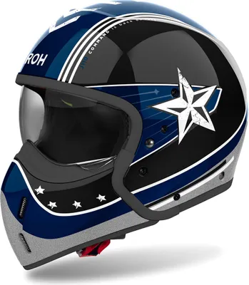 Produktbild von Modular Helm AIROH J 110 Command Schwarz, Blaugrün, Poliert größe L