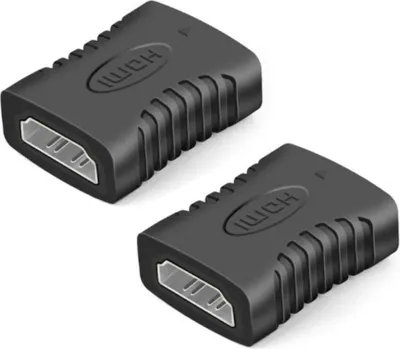 Produktbild von 2x HDMI Adapter Buchse Doppelbuchse Kupplung Kabelverlängerung Verbinder Verlängerungsadapter