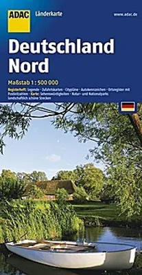 Produktbild von ADAC Länderkarte Deutschland Nord 1 : 500 000