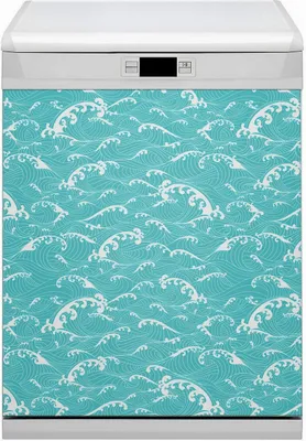 Produktbild von Geschirrspüle Magnet für Spülmaschine Magnetmatte Küche Magnete  Dekorative 60x70 cm  - Wellen