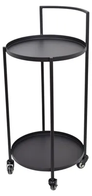 Produktbild von LOFT42 James Trolley - Beistelltisch - Schwarz - Metall - 86xØ39