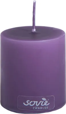 Produktbild von Stumpenkerze Aubergine, Ø 50 x 60 mm - Brenndauer ca. 16 Stunden