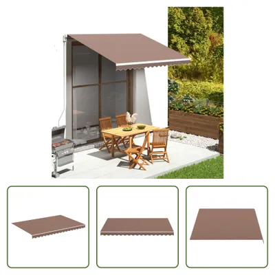 Obrázek produktu pro The Living Store Markýza hnědá 3,5x2,5 m