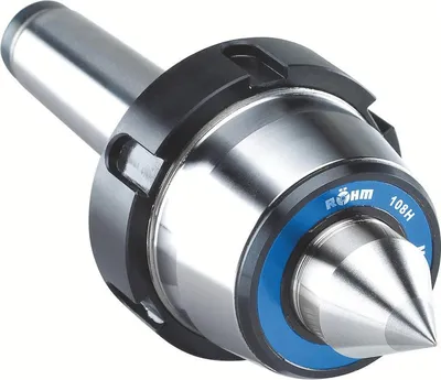 Produktbild von Röhm Mitlaufende Zentrierspitzen 60°, MK 2, Größe 102, mit Abdrückmutter und HM-Einsatz - 221021