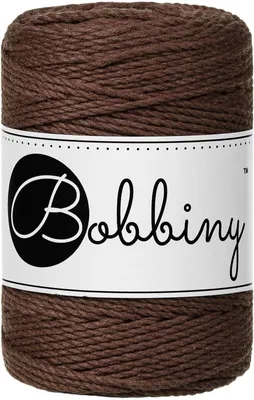 Zdjęcie produktu dla Bobbiny 3PLY Macramé Rope 1,5 mm 100 m Chocolate Brown Sznurek