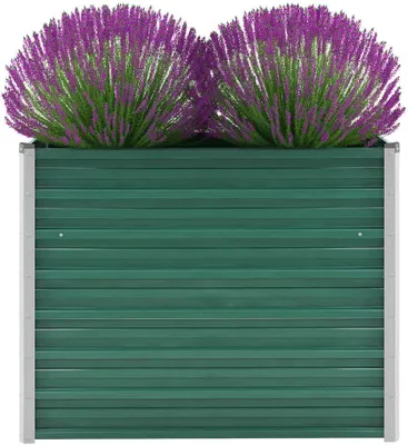 Image de Maison Exclusive - Potager surélevé Acier galvanisé 100x40x77 cm Vert