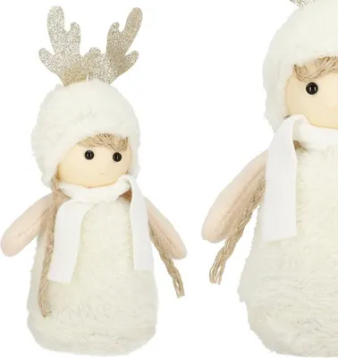 Immagine prodotto di Bambola con trecce 25 cm, decorazione natalizia