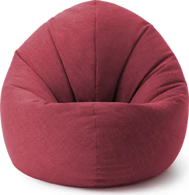 Produktbild von Lumaland Sitzsack Interior Line - Sitzkissen Runder - Indoor - 300l Füllung - 120 x 80 x 75 cm - Rot
