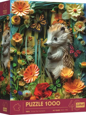 Immagine prodotto di Trefl Puzzle Premium Plus - Jubiläum - Igel, 1000 Teile, 68 x 48 cm, 40042
