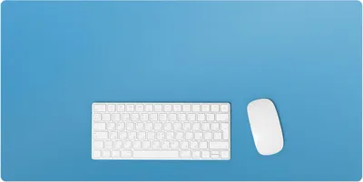 Produktbild von Farbe Blau – Schreibtischunterlage – Rutschfeste Tischunterlage – Schreibtischmatte für Büro & Zuhause – Schreibunterlage – Mauspad – Tischmatte – 90 x 45 cm