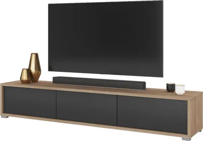Produktbild von TV Lowboard TV - Unterschrank Kommode FRIDE 38 eiche geölt / anthrazit