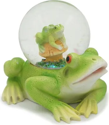 Produktbild von Glitzerkugel Frosch, 9 cm, Schneekugel Tier Tiere Schneekugeln Frösche