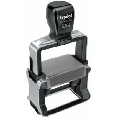 Produktbild von trodat Textstempel, individualisierbar 5204 selbstfärbend schwarz mit Logo