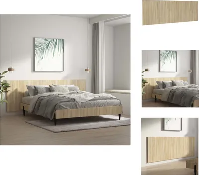 Produktbild von vidaXL Wand-Kopfteil Sonoma-Eiche 240x1,5x80 cm Holzwerkstoff -  Kopf- & Fußenden