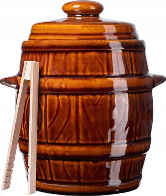 Obrázok produktu pre KADAX fermentačná nádoba pre domáce pivovary "Helios", kameninový hrniec, nakladací hrniec 5 litrov