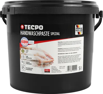 Produktbild von TECPO Handwaschpaste HQ+ 5 Liter Handreiniger Hautpflege Reinigungspaste Seife gegen starke hartnäckige Verschmutzungen