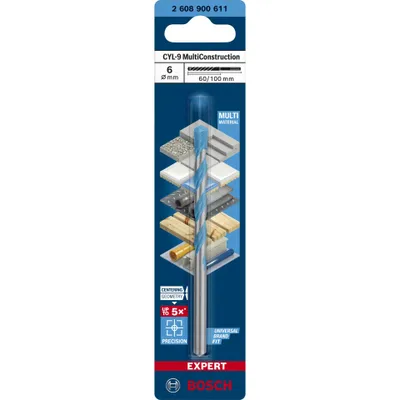 Obrázok produktu pre Bosch 2608900611 Bosch CYL-9 MC Bohrer 6x60x100 EXPERT