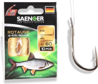 Produktbild von Saenger Rotauge S-515 Vorfachhaken 60cm #16 / 10Stk.