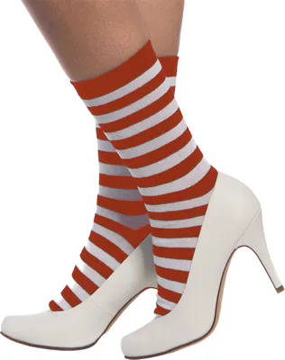 Produktbild von Ringel-Socken rot-weiss, Groesse:41-47