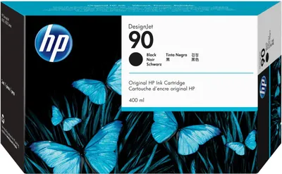 Image de HP DesignJet 90 cartouche d'encre noire, 400 ml
