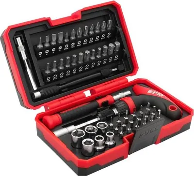 Produktbild von RED LINE 53-teiliger Bit- und Steckschlüsselsatz - E-400-0388