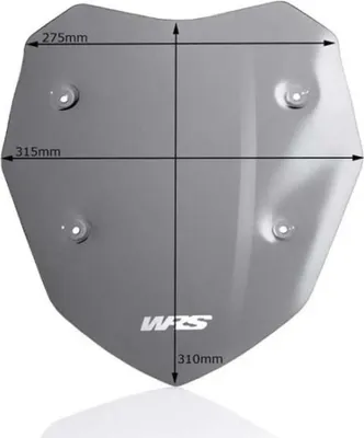 Produktbild von Wrs Bmw S 1000 Xr Abs 15-18 Bm041fs Windschutzscheibe Grau Grau One Size