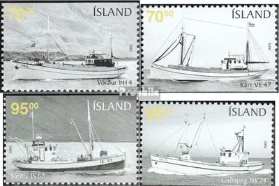 Produktbild von Briefmarken Island 2005 Mi 1095Do-1098Du (kompl.Ausg.) postfrisch Schiffe
