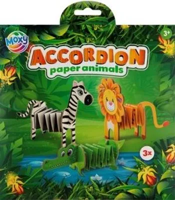 Obrázok produktu pre Zestaw do złożenia zwierzątek z papieru Dżungla