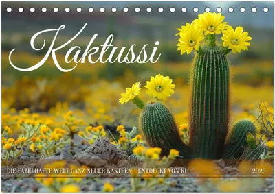 Produktbild von Kaktussi (Tischkalender 2026 DIN A5 quer), CALVENDO Monatskalender