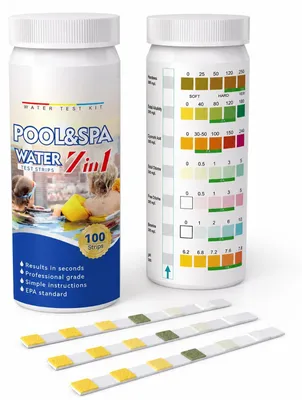Produktbild von 7-in-1 Poolteststreifen für Wasserqualität