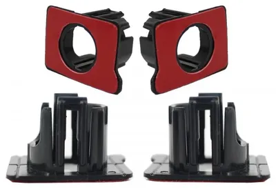 Productafbeelding van 4x PDC-parkeersensormodule voor bumper, bevestigingsbeugel, houder, 18 mm, met lijm voor parkeersensorhouder.