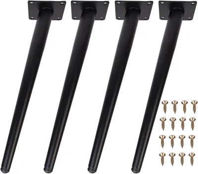 Productafbeelding van Tafelpoten, metaal, 72 cm, schuin, 4 stuks, voor eettafel