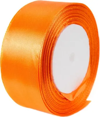 Produktbild von Orangefarbenes Satinband 38mm - 32mb