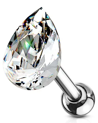 Produktbild von Helix & Tragus Ohr Piercing „Tropfen“ Clear