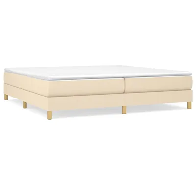 Zdjęcie produktu dla Rama łóżka kremowa 200x200 cm tkanina