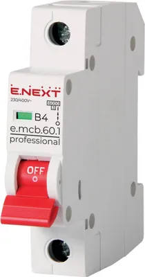 Image de Interrupteur LS B4 A Disjoncteur de protection de ligne MCB Disjoncteur B4A 1 pôle 6kA