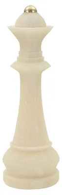 Zdjęcie produktu dla o Ferretti, kolekcja Dekofigur, szachownica, kwarc, średnica 12 cm, wysokość 36 cm, kolor biały, złote akcenty
