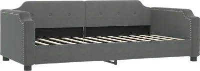 Obrázek produktu pro vidaXL denní postel tmavě šedá 100 x 190 cm látková