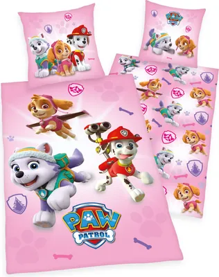 Obrázek produktu pro Paw Patrol - Ložní prádlo - Renforcé - 80 x 80 + 135 x 200 cm