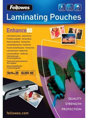 Produktbild von Fellowes Laminierfolie 10x15 cm 80 mic glänzende