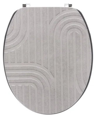 Obrázek produktu pro TENDANCE | Toaletní sedátko – toaletní sedátko – béžové – 37 x 44 cm – toaletní víko – koupelnové doplňky – moderní – koupelna