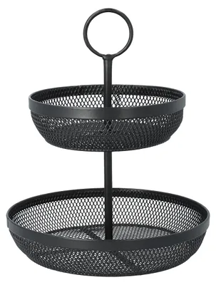 Produktbild von HOMLA GRIDIO Doppelstock-Rundkorb 31x26 cm