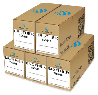 Produktbild von Duston 5x TN-3610 Schwarz Toner kompatibel mit HL-L6210/HL-L6410/MFC-L6710/MFC-L6910