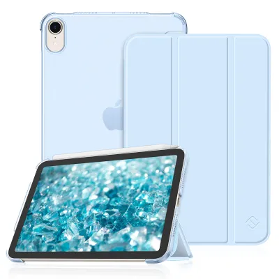 Produktbild von Fintie Hülle Kompatibel mit iPad Mini 6. Generation 8.3 Zoll (Modell 2021) - Ultradünn Schutzhülle mit transparenter Rückseite Abdeckung Cover mit Auto Schlaf/Wach Funktion, Himmelblau