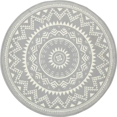 Image de 200x200 (diamètre) rond Tapis de célébration 103444 Valencia Grey rond