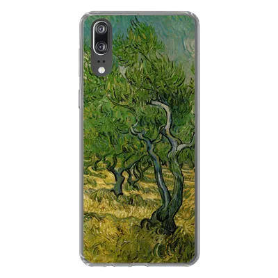 Produktbild von MuchoWow® Handyhülle Schutzhülle Hülle für Huawei P20 Olivenhain - Vincent van Gogh Silikon Softcase Handy Hülle - Hardcover