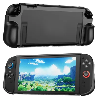 Immagine prodotto di Per Nintendo Switch 2 Custodia protettiva antiurto in TPU+PC (nero)
