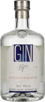 Image de Guglhof Gin Alpin Distilled Austrian Dry Gin 42% Vol. 0,7l