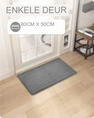 Obrázek produktu pro Vnitřní rohož proti rozstřikování vody, černá, pratelná, 50 x 80 cm
