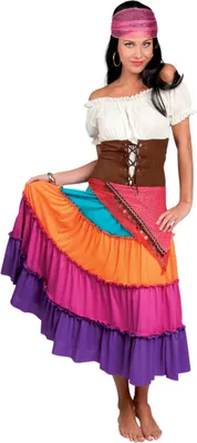 Immagine prodotto di Costume da cartomante per donna colorato - S